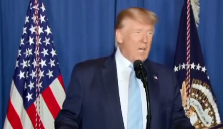 Trump says U.S wasn’t looking regime change and warned Iran against retaliation